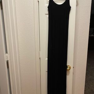 Black cotton Calvin Klein maxi dress